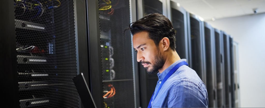 Rack with patching and cable management